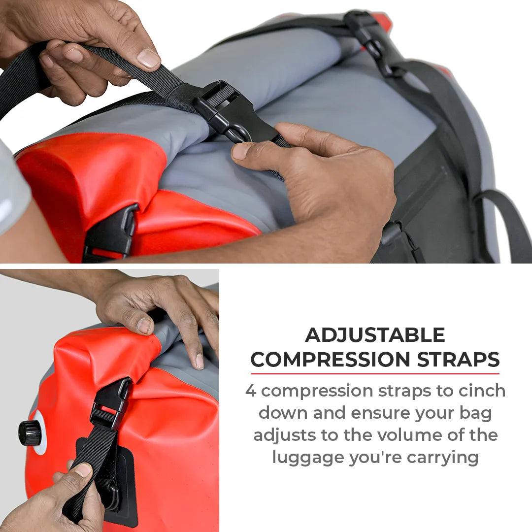 VIATERRA DRYBAG 55L - 100% Waterproof Motorcycle Tailbag (Universal) - Motodrift
