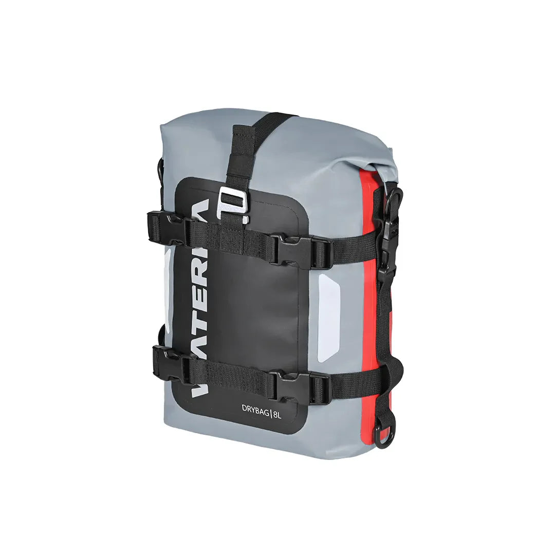 VIATERRA DRYBAG 8L - 100% Waterproof Motorcycle Tailbag / Rear Rack Bag (Universal with Versatile Mounting) - Motodrift