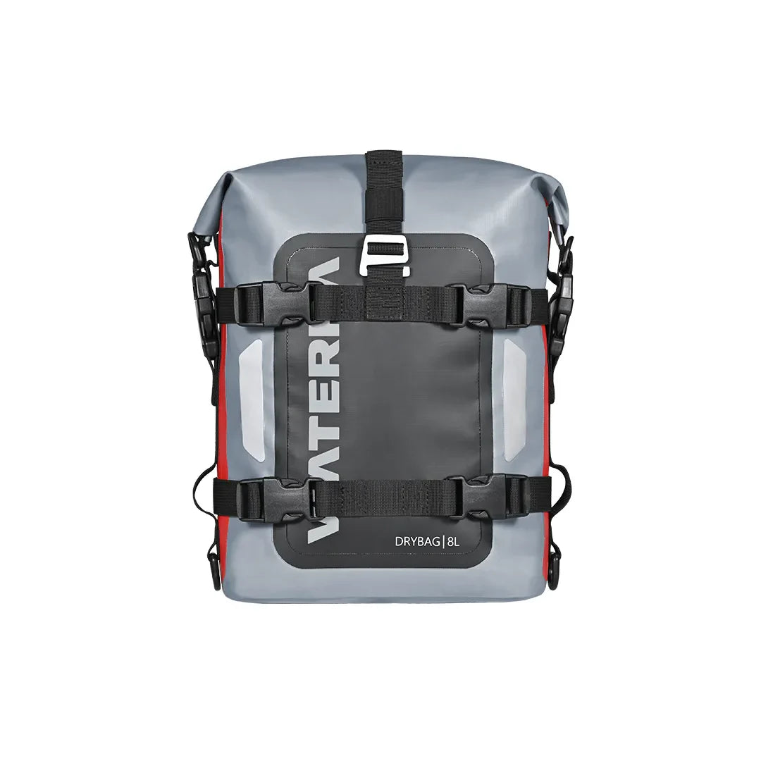 VIATERRA DRYBAG 8L - 100% Waterproof Motorcycle Tailbag / Rear Rack Bag (Universal with Versatile Mounting) - Motodrift