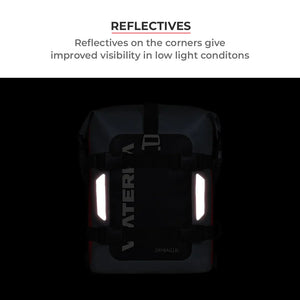 VIATERRA DRYBAG 8L - 100% Waterproof Motorcycle Tailbag / Rear Rack Bag (Universal with Versatile Mounting) - Motodrift