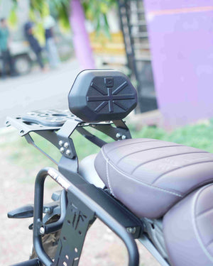 Carbon Racing Backrest For Triumph Speed 400 (Union Jack) - Motodrift