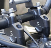 Carbon Racing Premium Pull-Back Handlebar Risers For Royal Enfield Himalayan 450 (Offset) - Motodrift