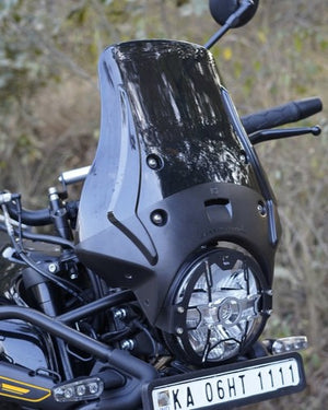 Carbon Racing Wanderer Premium Touring Windshield For Royal Enfield Himalayan 450 - Motodrift