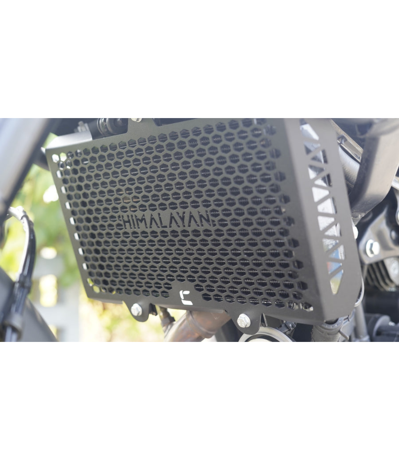 Carbon Racing Hive Premium Aluminium Radiator Guard For Royal Enfield Himalayan 450 - Motodrift