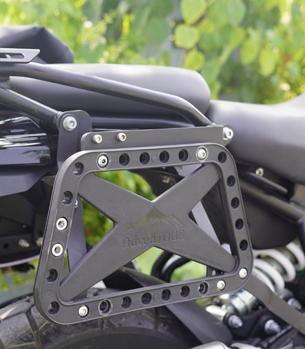Carbon Racing AdvenTOUR Pannier Mounts / Saddle Stays For Royal Enfield Himalayan 450 - Motodrift