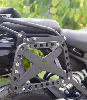Carbon Racing AdvenTOUR Pannier Mounts / Saddle Stays For Royal Enfield Himalayan 450 - Motodrift