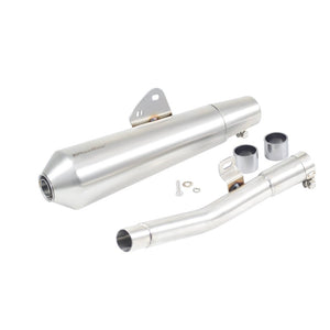 Powerage Exhaust Slip-On Exhaust for RE BEAR 650 with de-cat Pipe – Cone Type - Motodrift