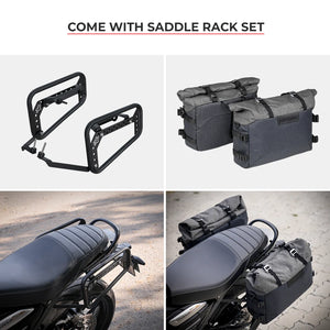 Viaterra DownTown Saddlebags Designed For Speed 400 - Motodrift