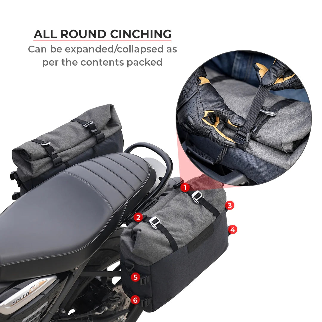 Viaterra DownTown Saddlebags Designed For Speed 400 - Motodrift