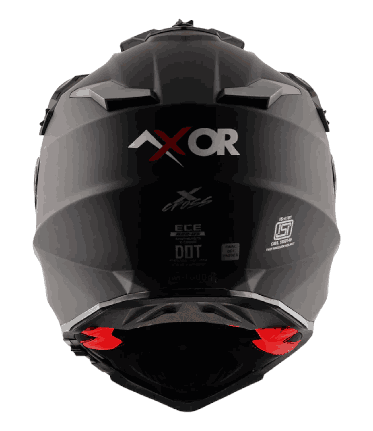Axor X-Cross Dual Visor Helmet Dull Black - Motodrift