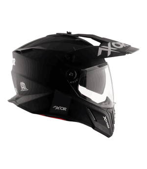 Axor XCross Dual Visor Helmet Dull Black - Motodrift