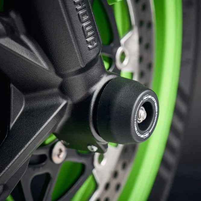 Evotech Front Spindle Bobbins For Kawasaki Ninja ZX-6R 40th Anniversary Edition (2024+)