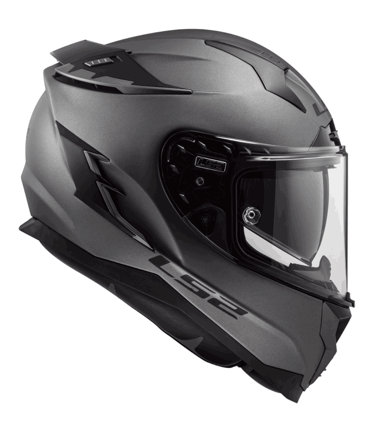 LS2 FF327 Challenger Solid Helmet Titan - Motodrift