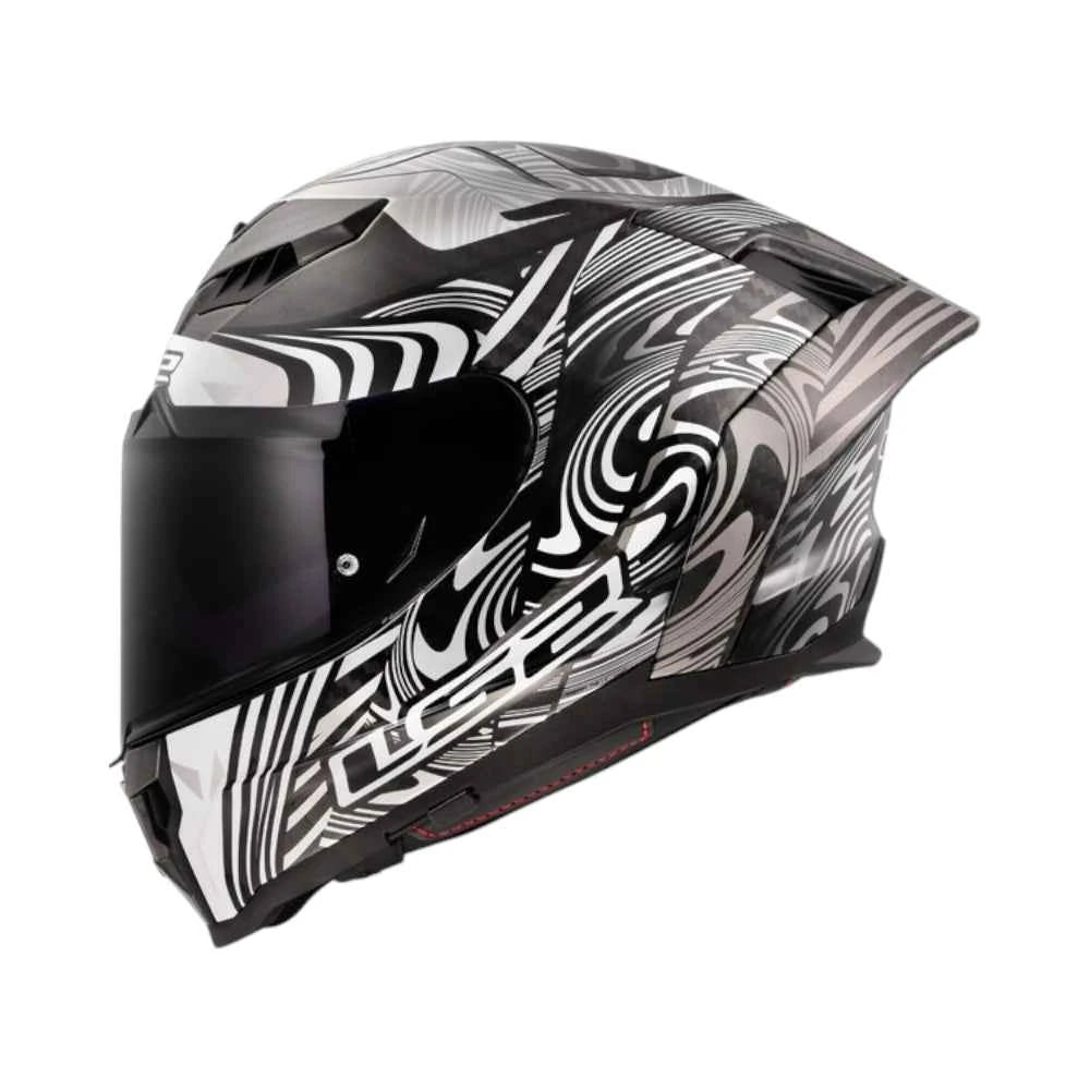 LS2 FF807 Dragon Enthum Gloss Silver Carbon
