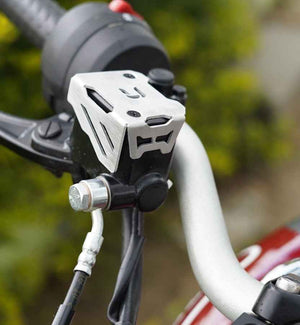 Carbon Racing Front Brake Reservoir Protector For Triumph Scrambler 400 X (Aluminium) - Motodrift