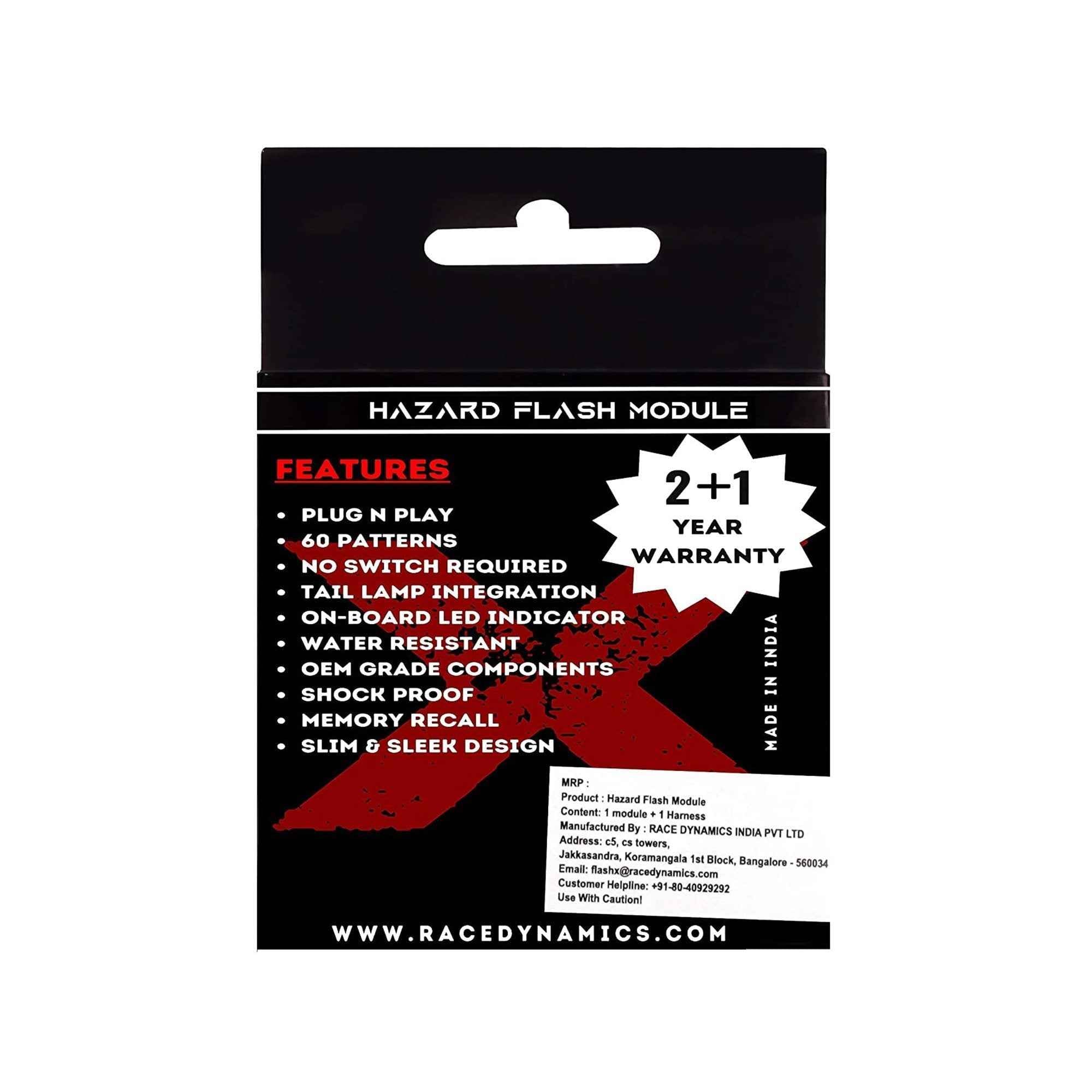 Flash X Hazard Light Module For Hero X Pulse 200 - Motodrift