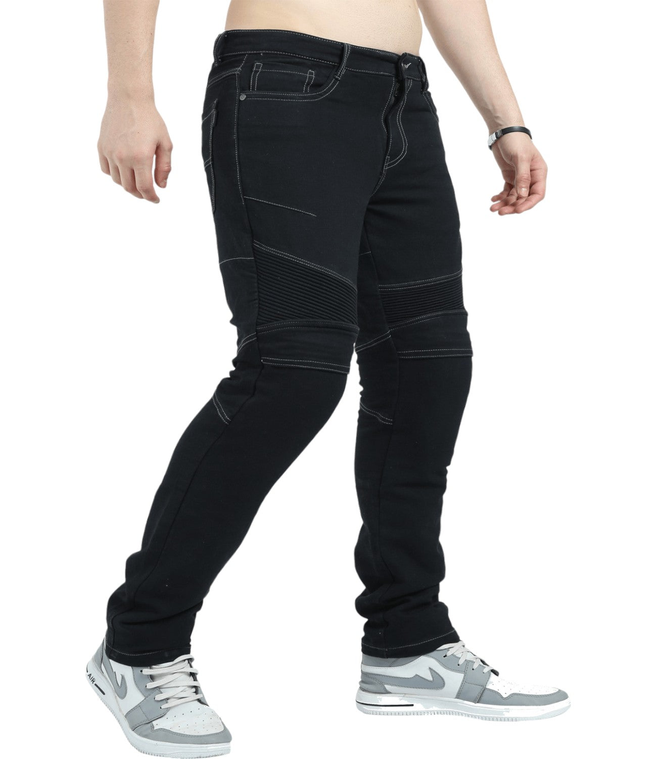 Solace GRAVEL Motorcycle Kevlar Denim (Black) - Motodrift