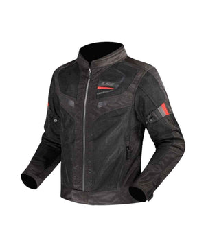 LS2 Garda Air Lady Riding Jacket - Black Red