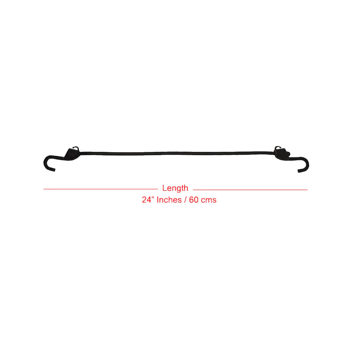 Mototech Grappler Bungee Tie-Down - 24 inches - 8mm (Pack of 2) - Motodrift