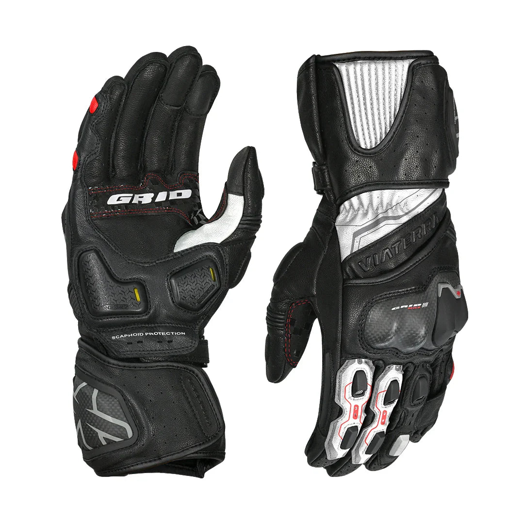 VIATERRA GRID MK3 – Full Gauntlet Riding Gloves - Motodrift