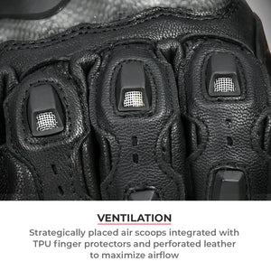 VIATERRA GRID MK3 – Full Gauntlet Riding Gloves - Motodrift