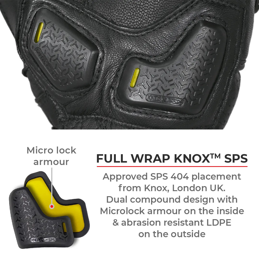 VIATERRA Grid Full Gauntlet Motorcycle Riding Gloves - Orange - Motodrift