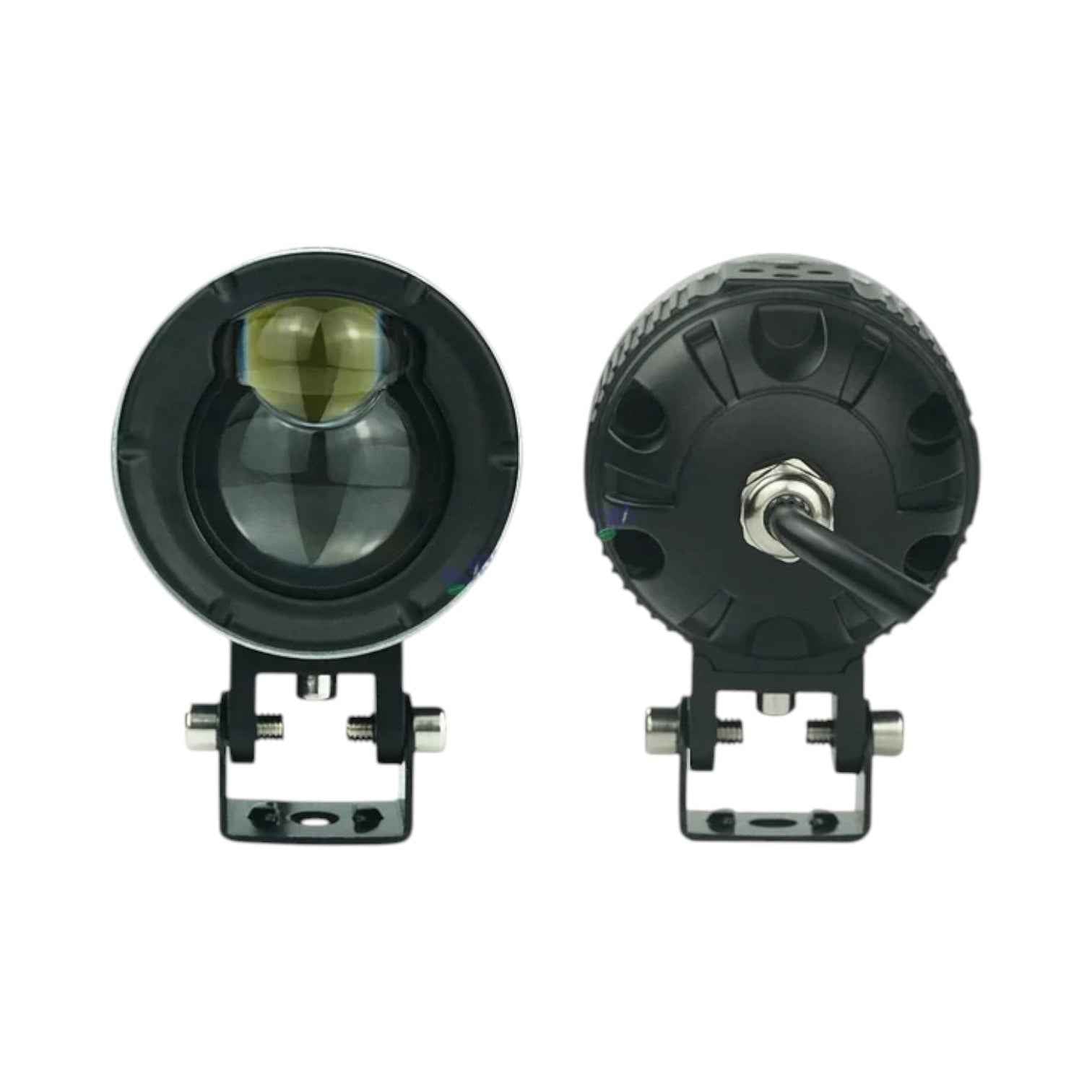 HJG 124 Dual Lens 120W Foglight Ultra Wide LED White/Yellow, Universal