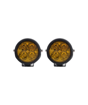 HJG 4 LED Round With Harness 40W - Motodrift