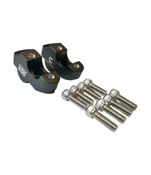 Carbon Racing Pull-Back Handlebar Risers For Triumph Scrambler 400 X (Offset) - Motodrift