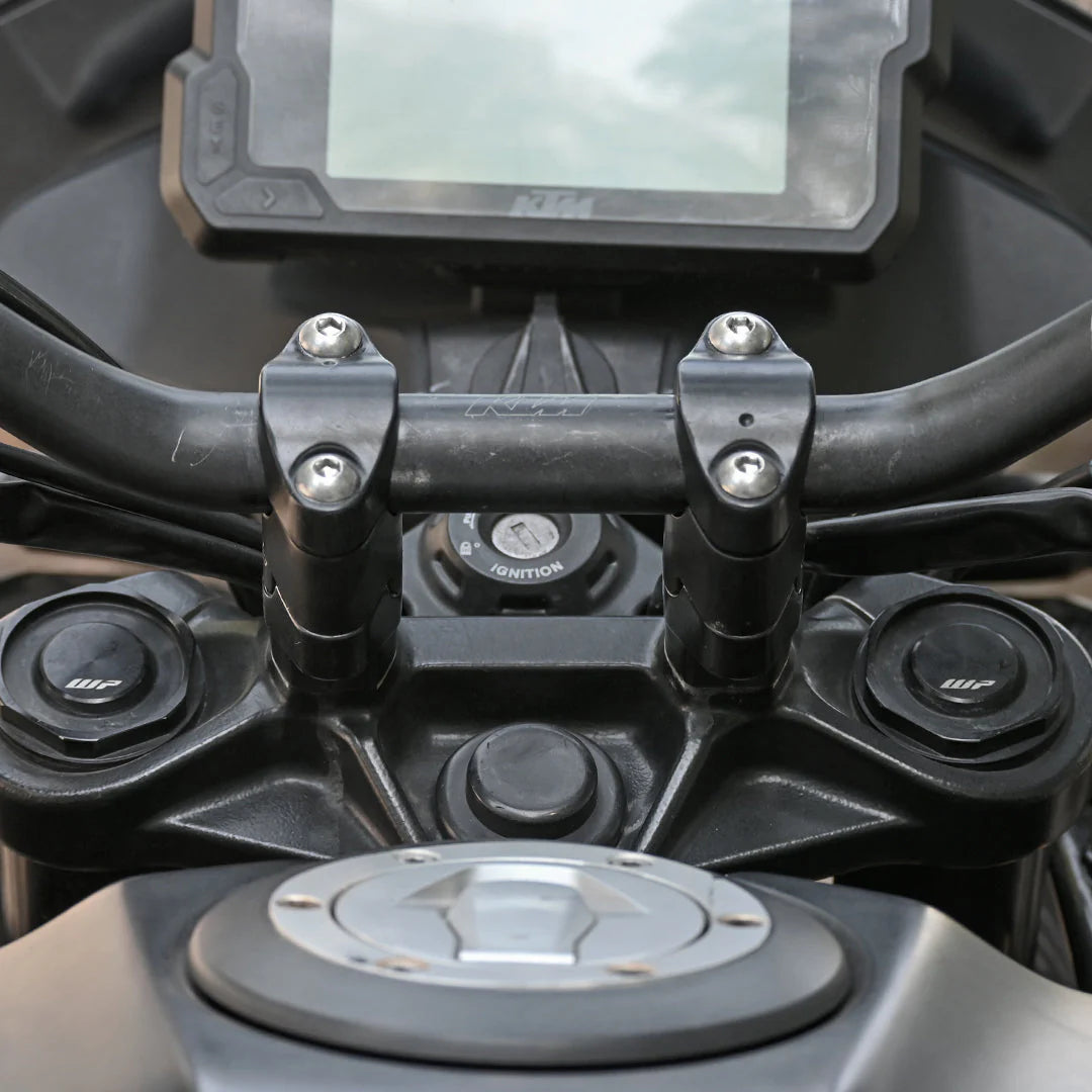 Viaterra Handle Bar Risers For KTM Adventure 390 (22 mm) - Motodrift