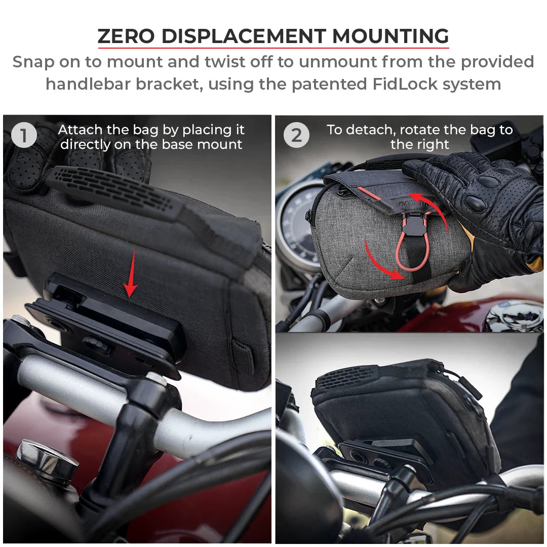Viaterra DownTown Handlebar Bag - Motodrift