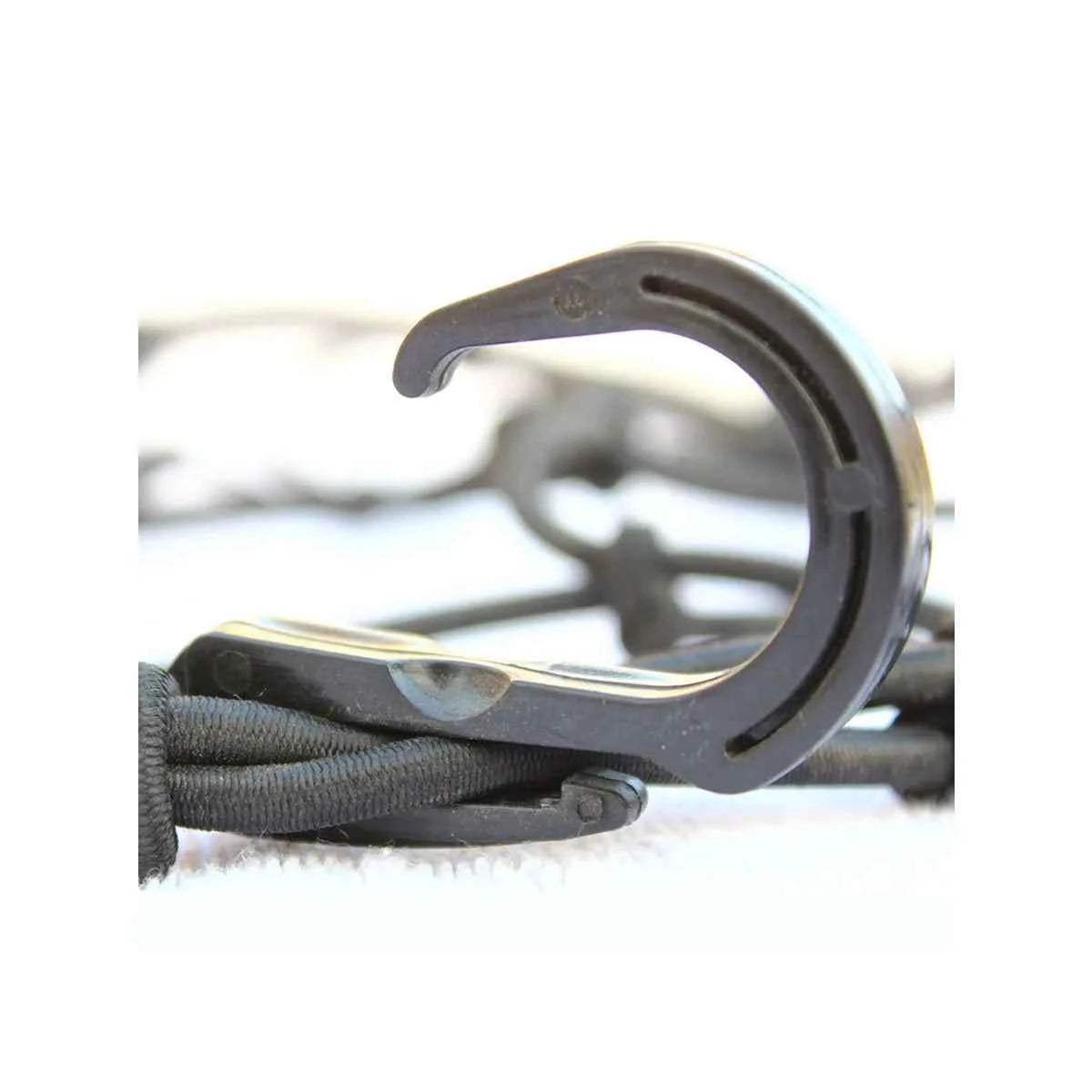 Mototech Flexi Hook Bungee Net - 15"x12" - Black - Motodrift