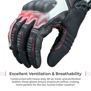 Viaterra Holeshot Pro Semi-Gauntlet Riding Gloves - Motodrift
