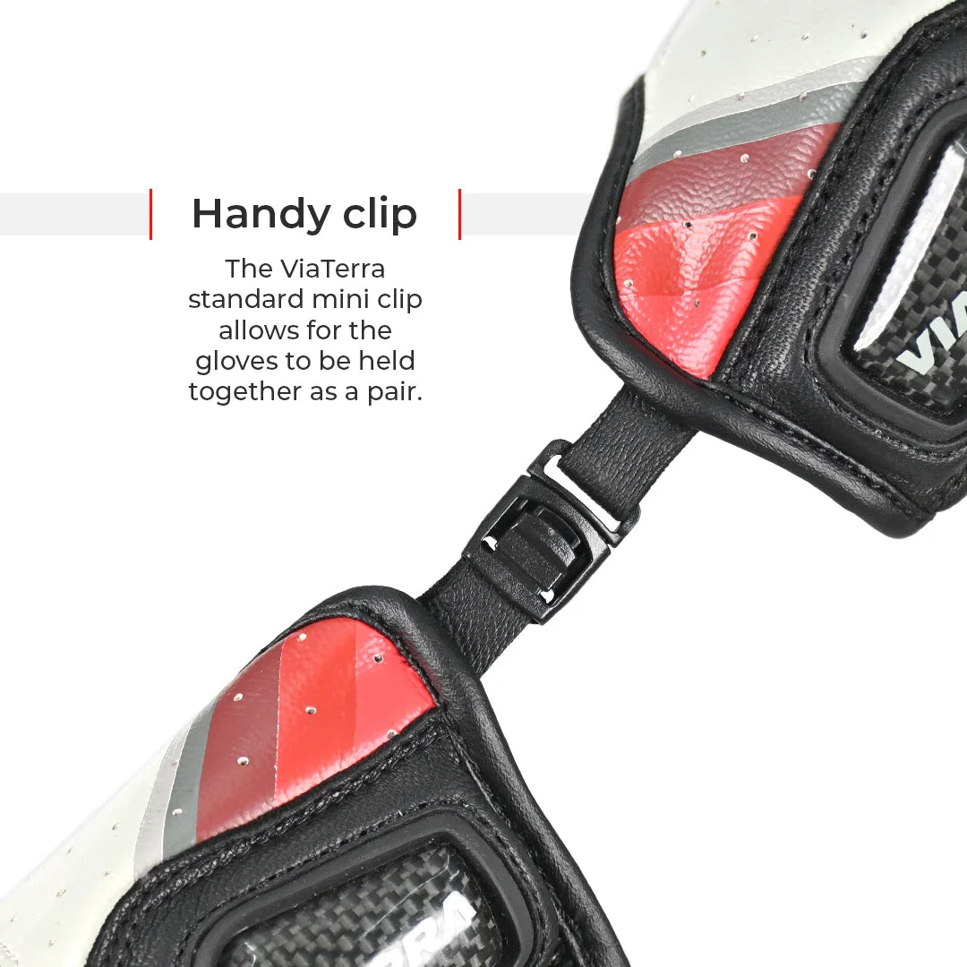 Viaterra Holeshot Pro Semi-Gauntlet Riding Gloves - Motodrift