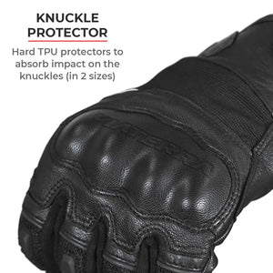 Viaterra Holeshot Riding Gloves For Men - Black - Motodrift