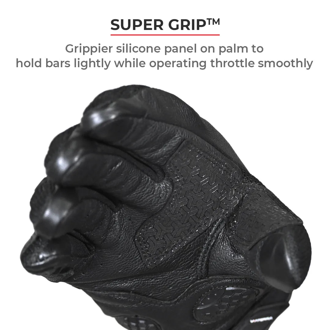 Viaterra Holeshot Riding Gloves For Men - Black - Motodrift