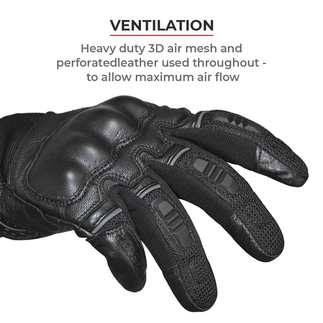 Viaterra Holeshot Riding Gloves For Men - Green - Motodrift