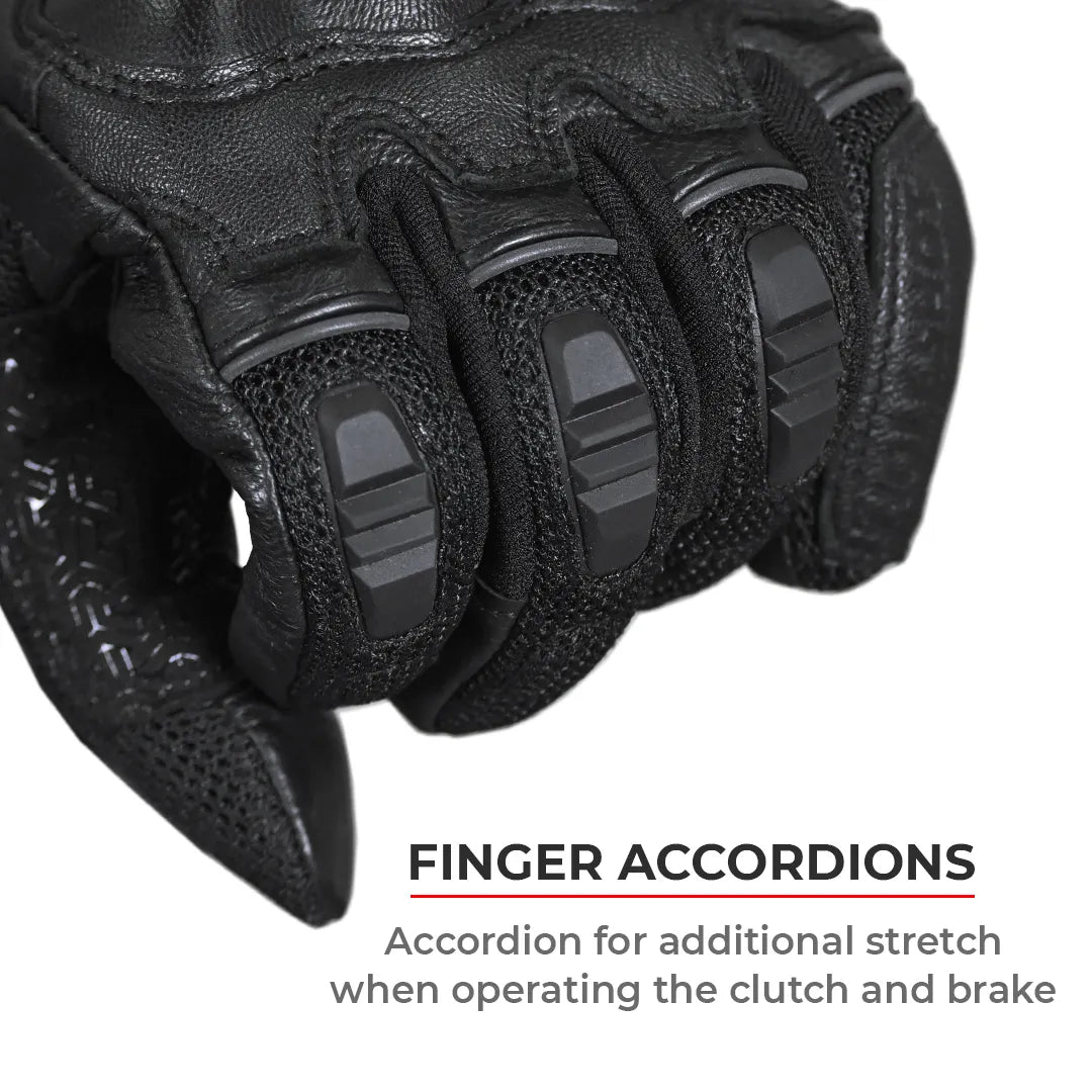 Viaterra Holeshot Riding Gloves For Men - Black - Motodrift