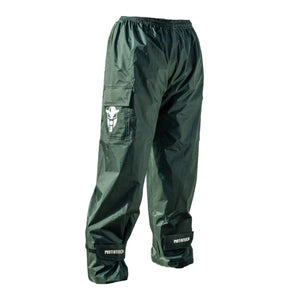 Mototech Hurricane Tour Pro Rain Overtrousers - Waterproof Pants With Cargo Pockets - Dark Grey - Motodrift
