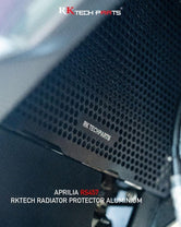 RK Tech Aluminium Radiator Guard for Aprilia 457 - Motodrift