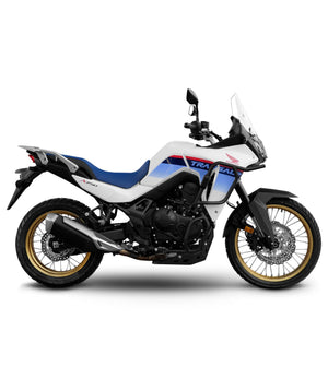 SRC Upper & Lower Crash Bars With Bash Plate For Honda Transalp XL 750 Black - Motodrift