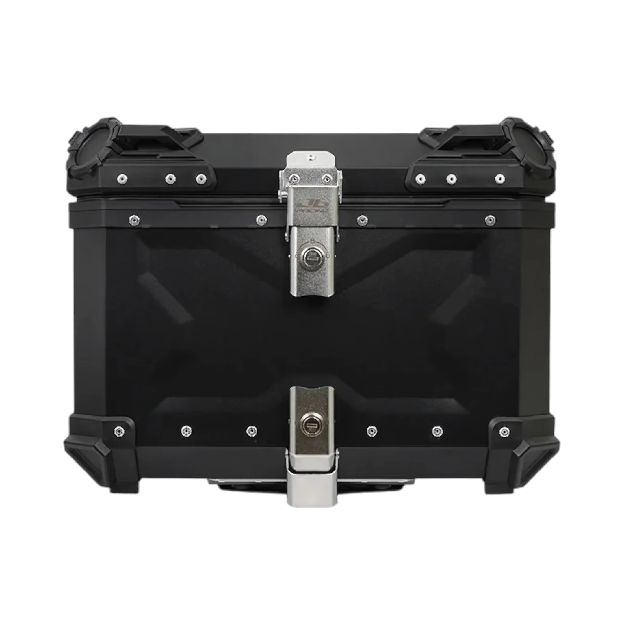 JB Racing X3 Aluminium Motorcycle Top Box with Backrest Pad - 55L