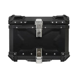 JB Racing X3 Aluminium Motorcycle Top Box with Backrest Pad - 55L