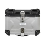 JB Racing X3 Aluminium Motorcycle Top Box with Backrest Pad - 55L