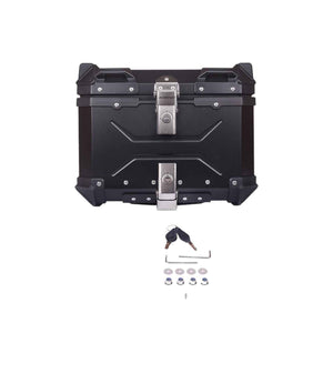 JB Racing Premium SPACE X Top Box 45L Black - Aluminium - Motodrift