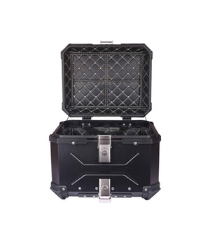 JB Racing Premium SPACE X Top Box 45L Black - Aluminium - Motodrift