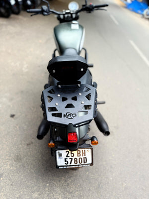 Top Rack with Backrest for Jawa 42 FJ - Motodrift