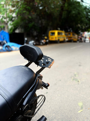 Top Rack with Backrest for Jawa 42 FJ - Motodrift