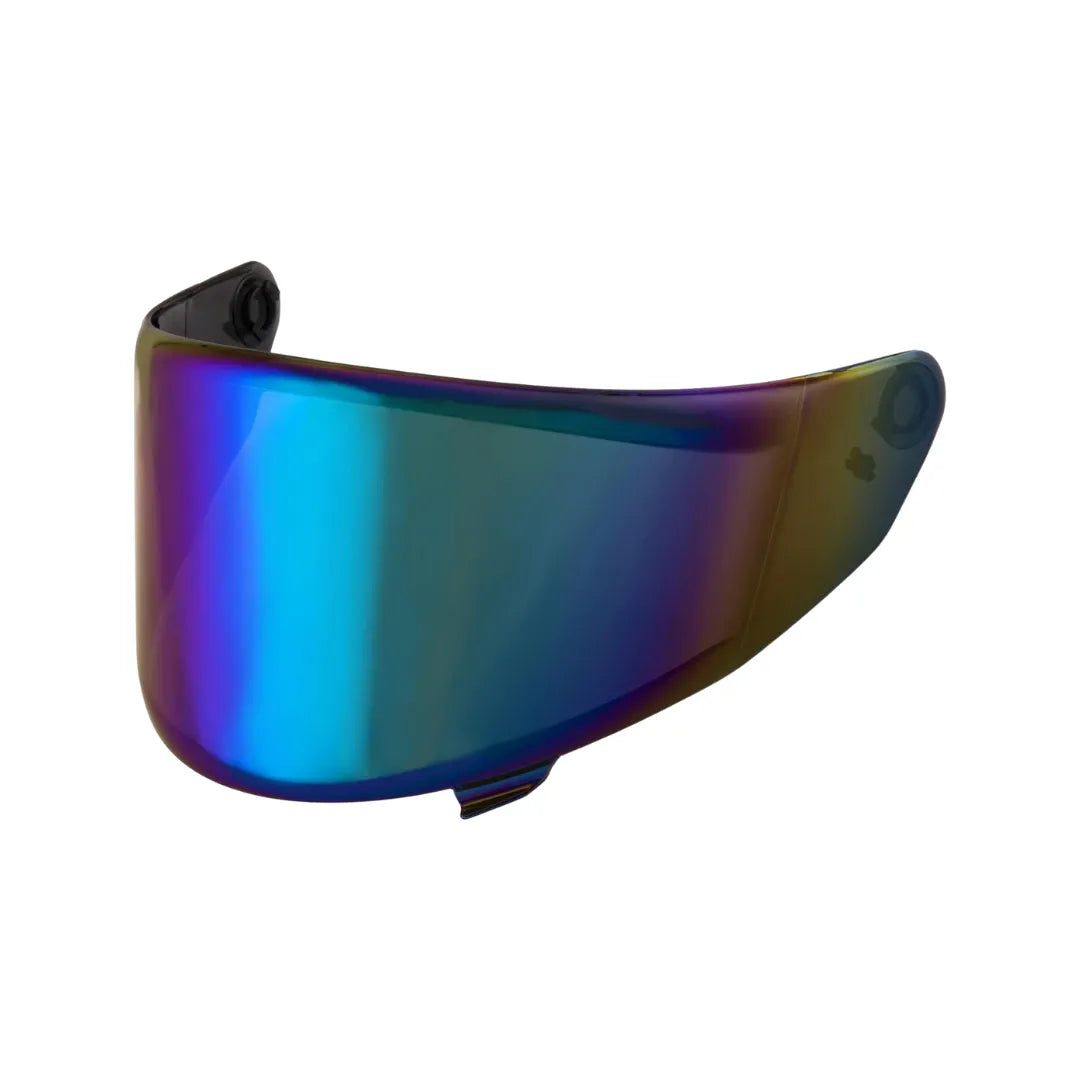 KYT NZ Race Iridium Rainbow Visor