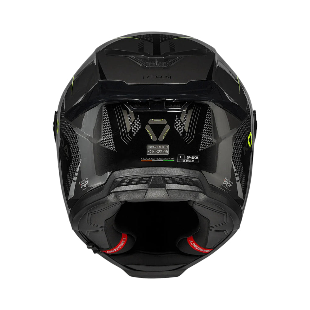 Korda Icon Strike Helmet - Gloss Grey Hi-Viz